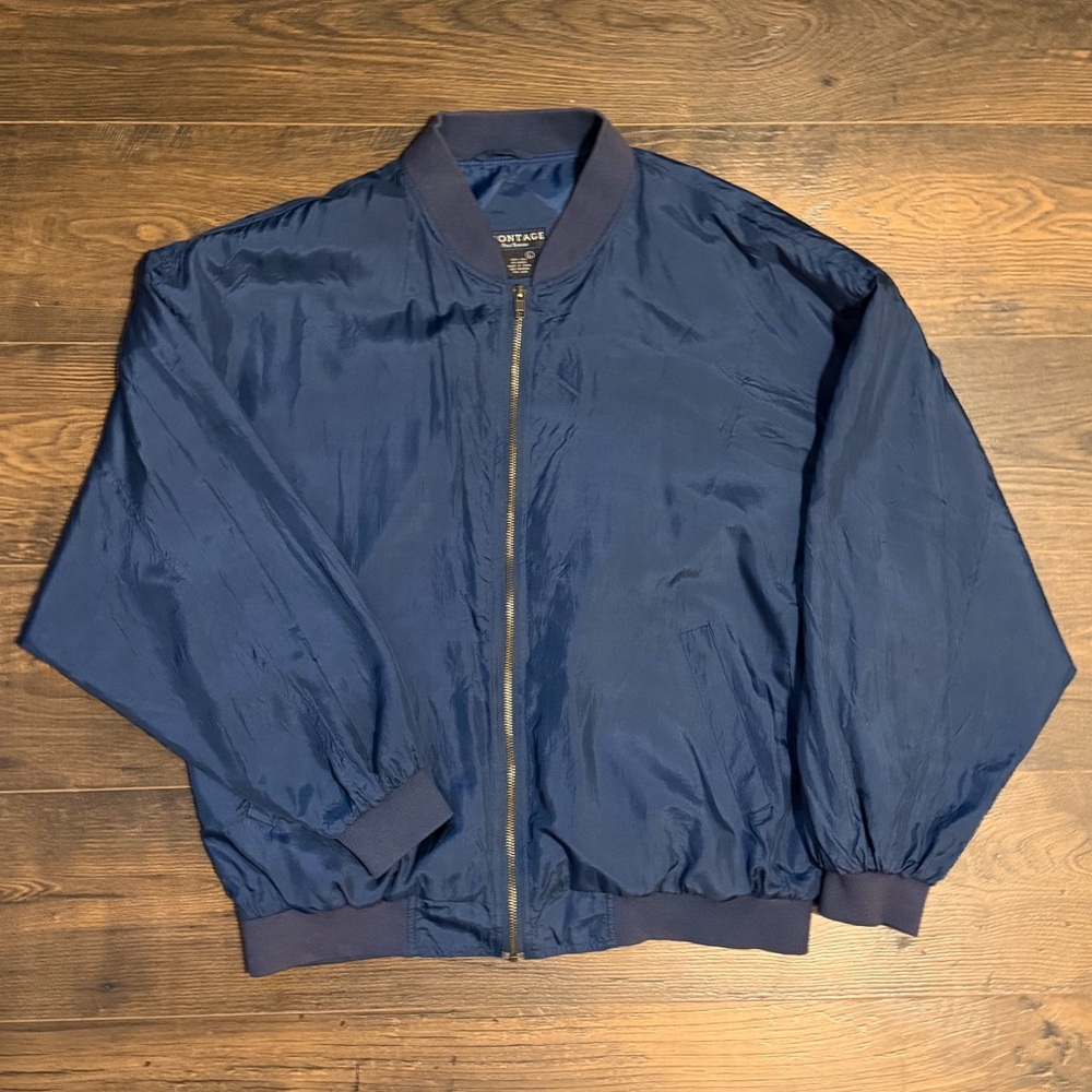 Silk bomber jacket